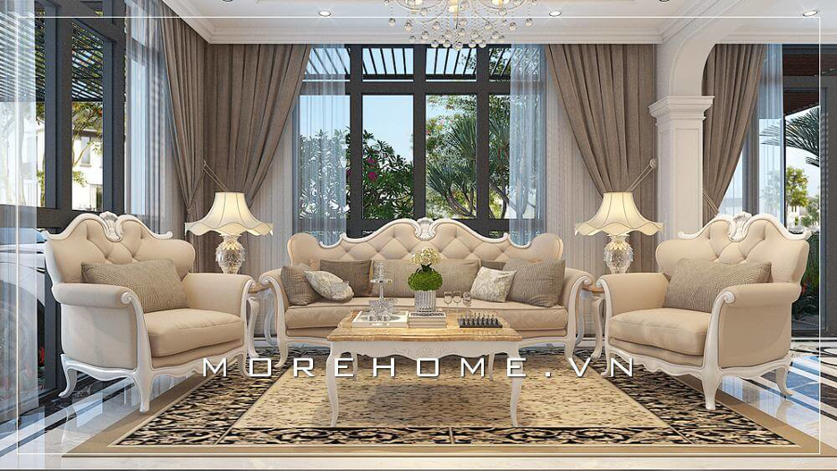 Morehome chia sẻ những mẫu thiết kế sofa phòng khách tiện nghi cao cấp nhất